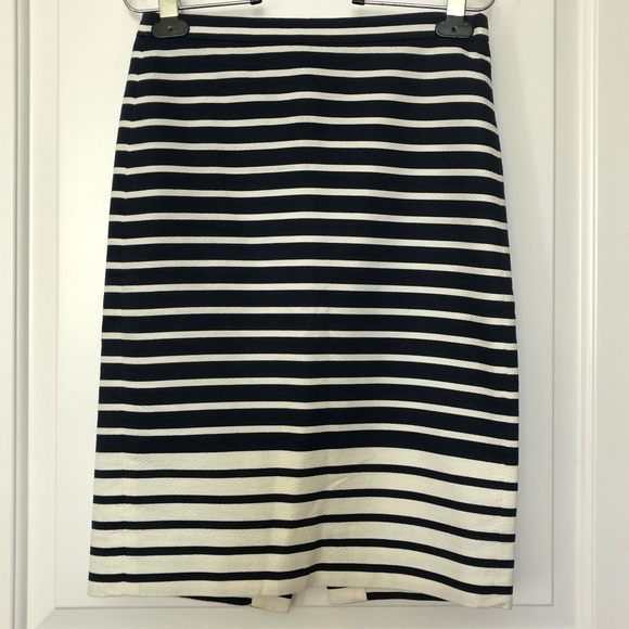 J Crew striped pencil skirt. - Picture 2 of 6